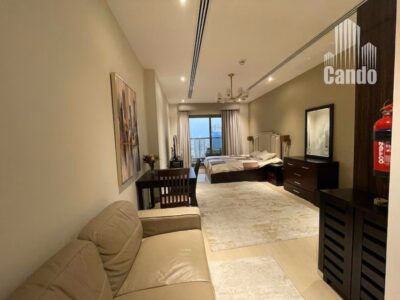 Furnished ope view Studio aprtment for rent @ 70000 aed