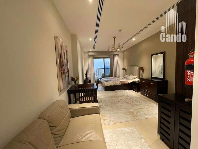Furnished ope view Studio aprtment for rent @ 70000 aed