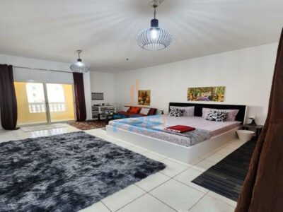 Huge Studio with Balcony international City @36000