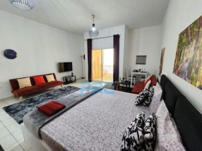 Huge Studio with Balcony international City @36000