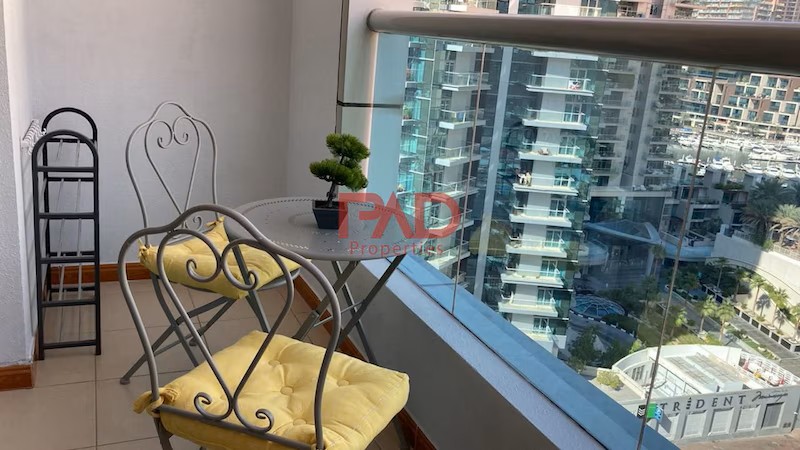 Furnished Studio apartment near metro in Dubai Marina @ 72000 AED