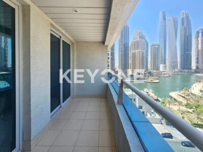 1 BR Marina View | Fully Furnished | Spacious Balcony @ 85000