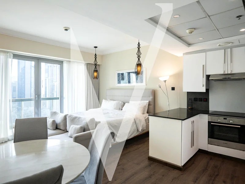 Fully Furnished studio apartment for rent in Downtown @ 88000