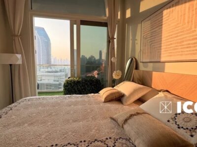 Furnished 1 BR Apartment, Burj Khalifa view , @ 85000