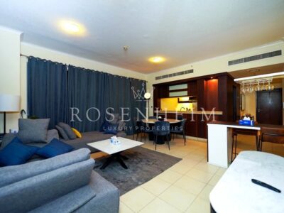 Furnished 1 BR apartment , city view in Downtown @ 119900