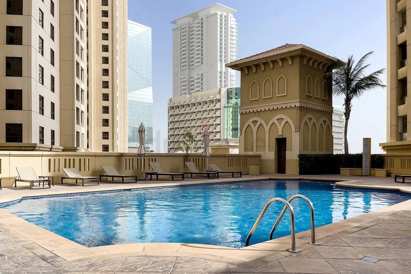 MASTER Bedroom / View JBR JLT Marina @ 3997