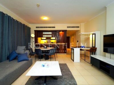 Furnished 1 BR apartment , city view in Downtown @ 119900