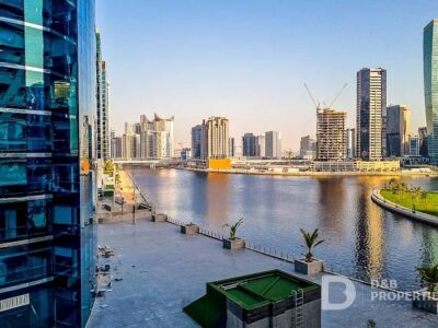 Furnished canal view Studio Flat for rent in Business Bay @85000