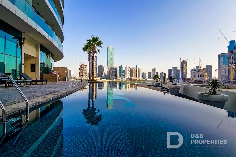 Furnished canal view Studio Flat for rent in Business Bay @85000