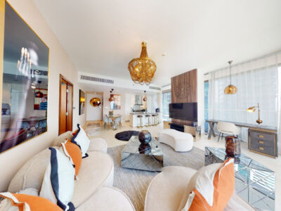 Furnished 2 BHK apartment, City view for rent in Marina, Short stay