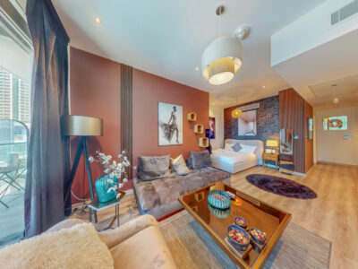 High-Rise Living short term furnished 1BHK for rent in Marina