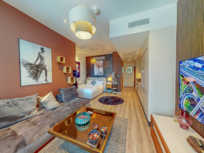 High-Rise Living short term furnished 1BHK for rent in Marina