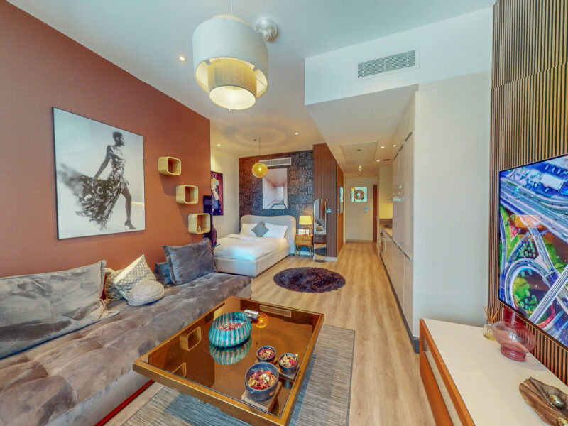 High-Rise Living short term furnished 1BHK for rent in Marina