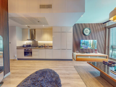 High-Rise Living short term furnished 1BHK for rent in Marina