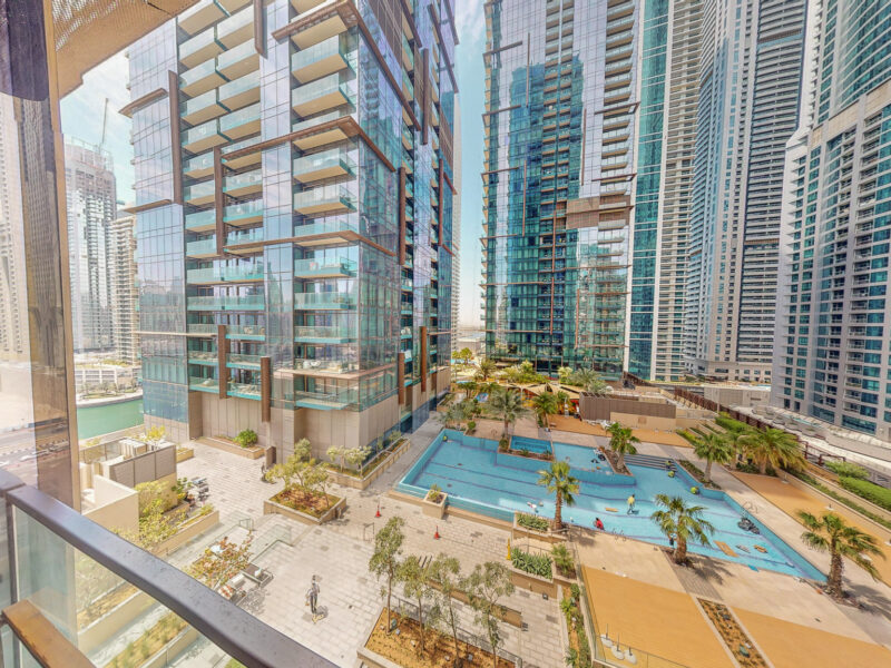 High-Rise Living short term furnished 1BHK for rent in Marina