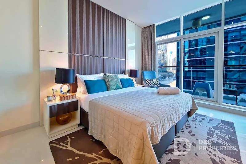 Furnished canal view Studio Flat for rent in Business Bay @85000