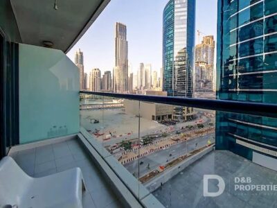 Furnished canal view Studio Flat for rent in Business Bay @85000