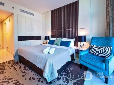 Furnished canal view Studio Flat for rent in Business Bay @85000
