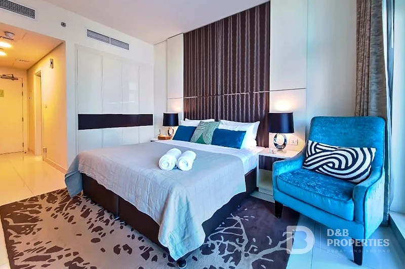 Furnished canal view Studio Flat for rent in Business Bay @85000